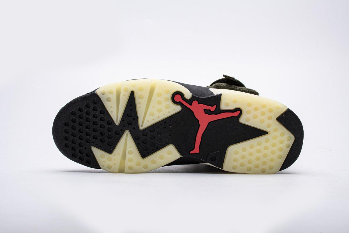 Travis Scott X Air Jordan 6 “Medium Olive” - Image 6